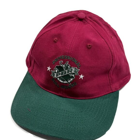 Professional Bull Riders PBR Hat Hunting Outdoors Baseball Cap Red Green Adj - Picture 2 of 10